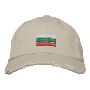 Bandeira Bulgária Bordado Boné de Baseball