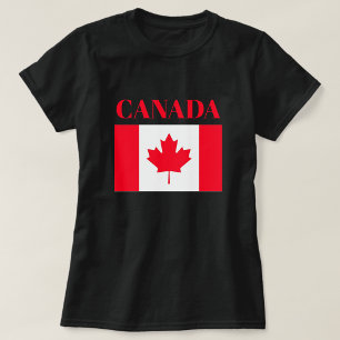 Bandeira canadense. CANADÁ. Camiseta