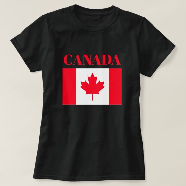 Bandeira canadense. CANADÁ. Camiseta (Criador carregado)