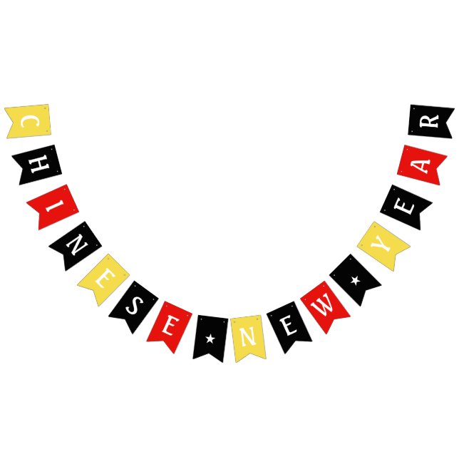 bandeira chinesa feliz do partido do ano novo (Todos)