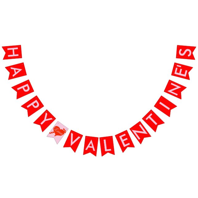 Bandeira cor-de-rosa da estamenha dos corações (Todos)