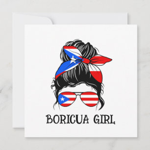 Bandeira Custa Boricua Girl Porto Rico