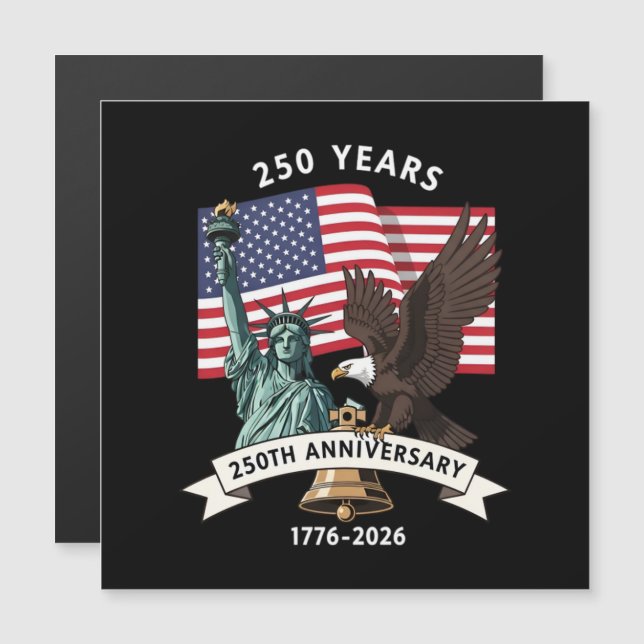 Bandeira da Águia da Estátua da Liberdade do 250º  (Frente/Verso)