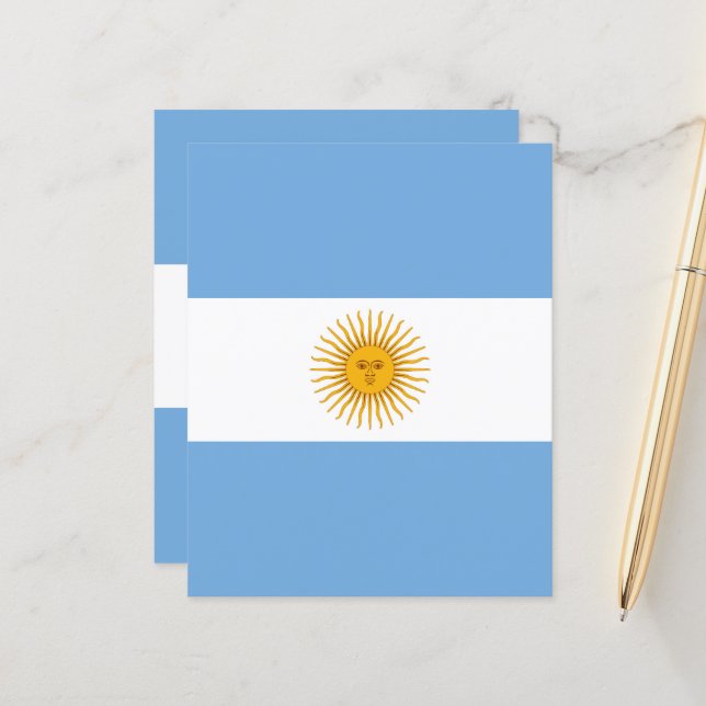 Bandeira da Argentina (Frente/Verso In Situ)