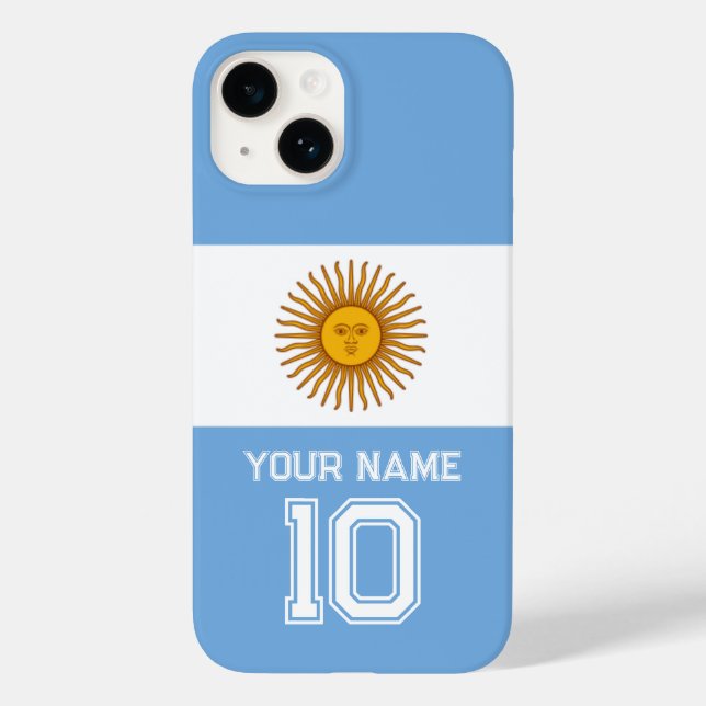 Bandeira da Argentina, fã de futebol Case-Mate iPh (Verso)