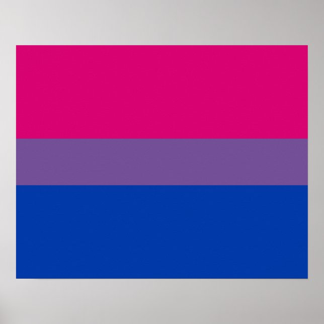 Bandeira da Bissexualidade Poster (Frente)