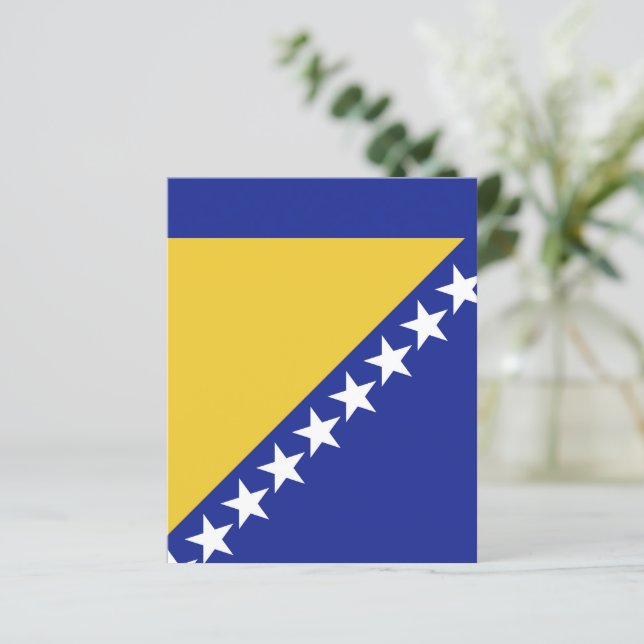 bandeira da Bósnia e Herzegovina (Em pé/Frente)