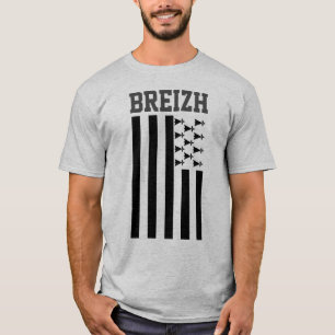 Bandeira da Bretanha, France T-Shirt