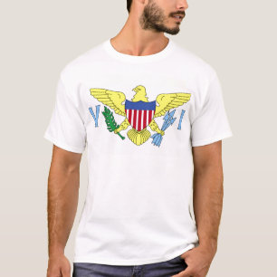 Bandeira da camisa dos homens de Virgin Islands