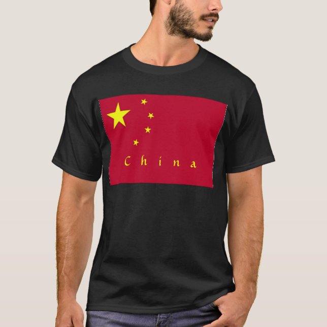 Bandeira da Camisa Masculina da China (Frente)