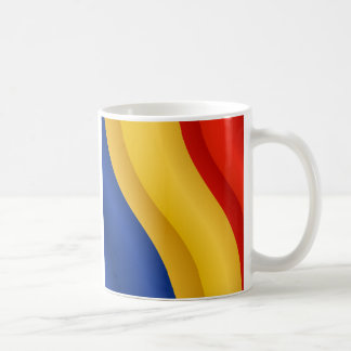 Bandeira da caneca de Romania