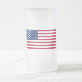 Bandeira da caneca de vidro Fosco dos Estados Unid