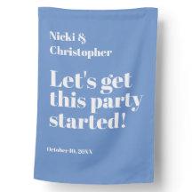 Bandeira da Casa Branca Periwinkle do Partido da C