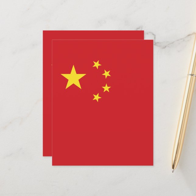 Bandeira da China (Frente/Verso In Situ)