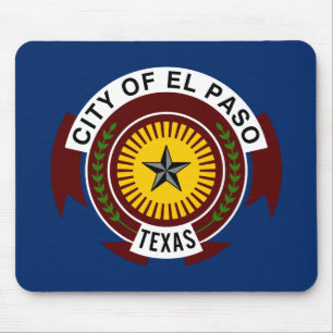 Bandeira da cidade de El Paso, Texas Mouse Pad