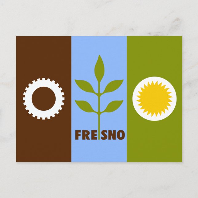 Bandeira da cidade de Fresno, Posto de Convite da  (Frente)