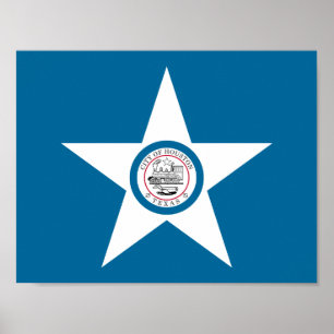Bandeira da cidade de Houston, Poster do Texas
