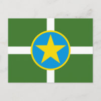 Bandeira da cidade de Jackson, cartão postal do Mi