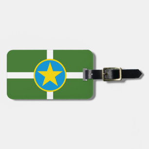 Bandeira da cidade de Jackson, etiqueta de bagagem
