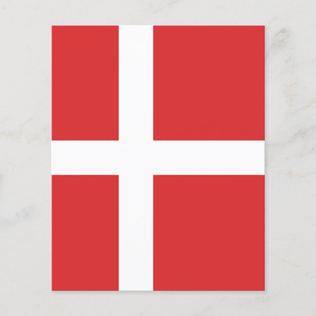 Bandeira da Dinamarca (Frente)