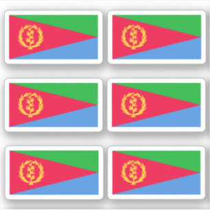 Bandeira da Eritreia - um adesivo de coleção
