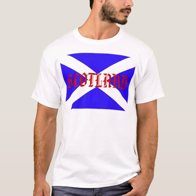 Bandeira da Escócia. Camiseta (Frente)