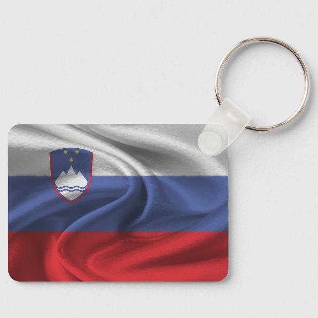 Bandeira da Eslovênia Chaveiro (Frente)