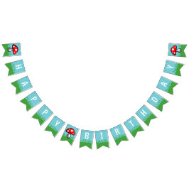 Bandeira da estamenha do aniversário do cogumelo