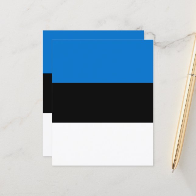 Bandeira da Estônia (Frente/Verso In Situ)