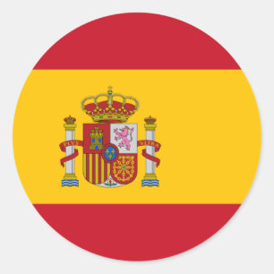 Bandeira da etiqueta da espanha