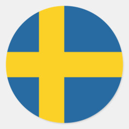 Bandeira da etiqueta da suecia