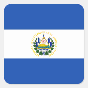Bandeira da etiqueta de El Salvador