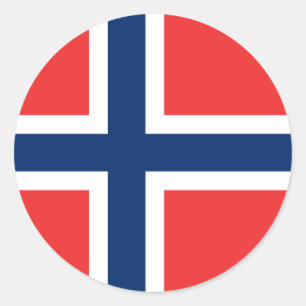 Bandeira da etiqueta de Noruega