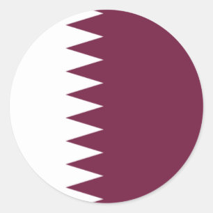 Bandeira da etiqueta de Qatar