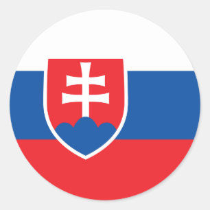 Bandeira da etiqueta de Slovakia