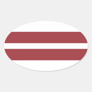 Bandeira da etiqueta do Oval de Latvia