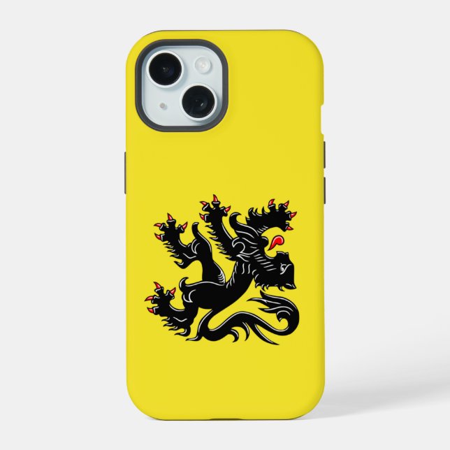 Bandeira da Flandres Case-Mate capa de iPhone (Verso)