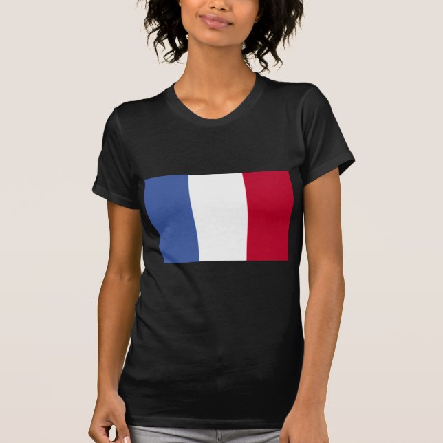 Bandeira da França Camisa de Mulher (Frente)