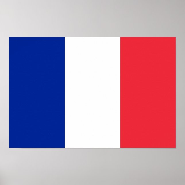 Bandeira da França Poster (Frente)