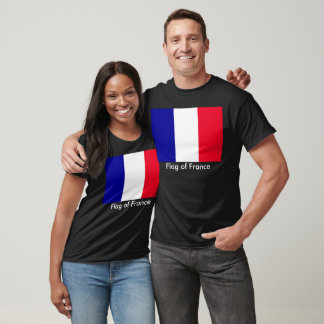 Bandeira da França Unisex Basic Dark T-Shirt