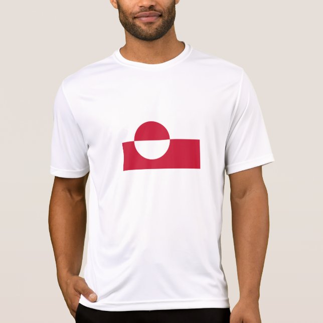 Bandeira da Gronelândia T-Shirt (Frente)