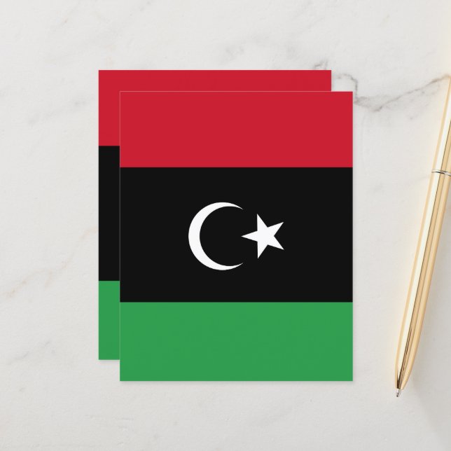 Bandeira da Líbia (Frente/Verso In Situ)