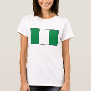 Bandeira da Nigéria x Mapa T-Shirt