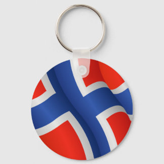 Bandeira da Noruega chaveiro