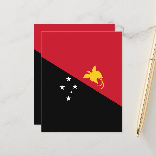 bandeira da Papua-Nova Guiné (Frente/Verso In Situ)