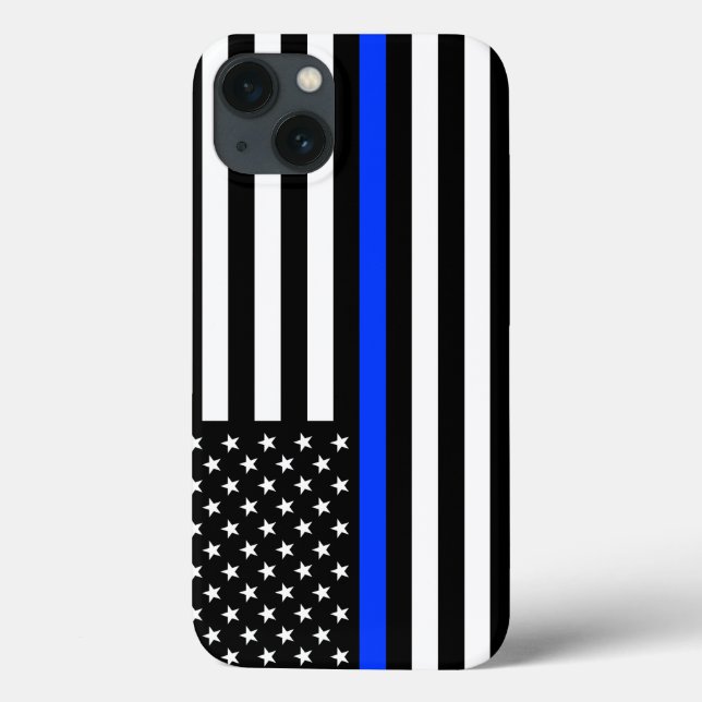 Bandeira da Polícia Thin Blue Line (Verso)
