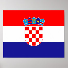 Bandeira da Poster da Croácia