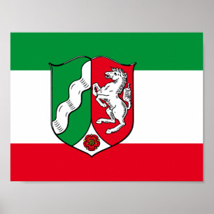 Bandeira da Poster da Renânia do Norte-Vestefália