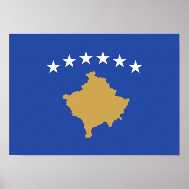 Bandeira da Poster do Kosovo (Frente)