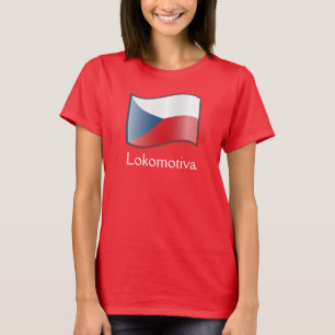 Bandeira da República Checa Lokomotiva T-Shirt 